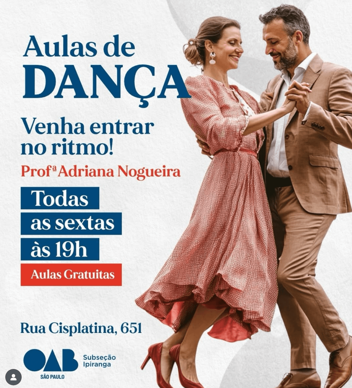 Venha entrar no ritmo! (sextas-feiras)