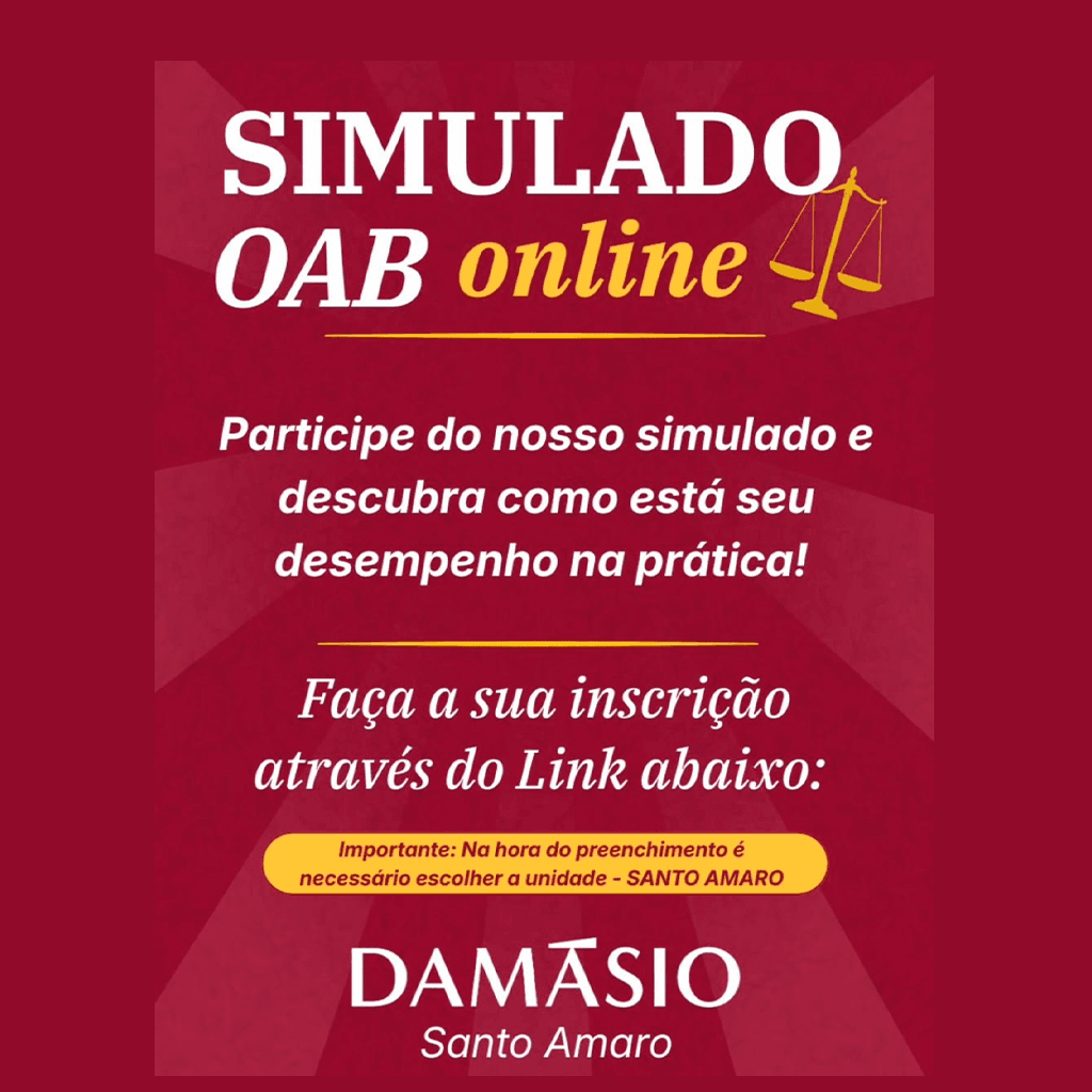 📢 SIMULADO OAB ONLINE – PADRÃO FGV