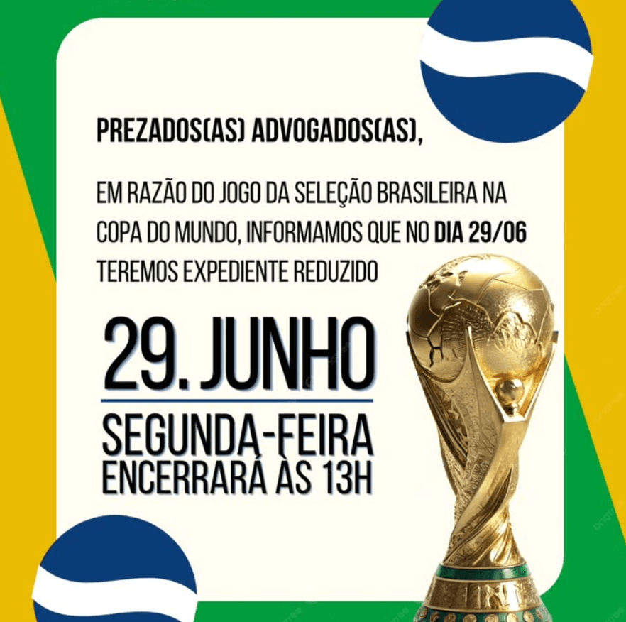 🇧🇷 Comunicado: Expediente Copa do Mundo 🇧🇷