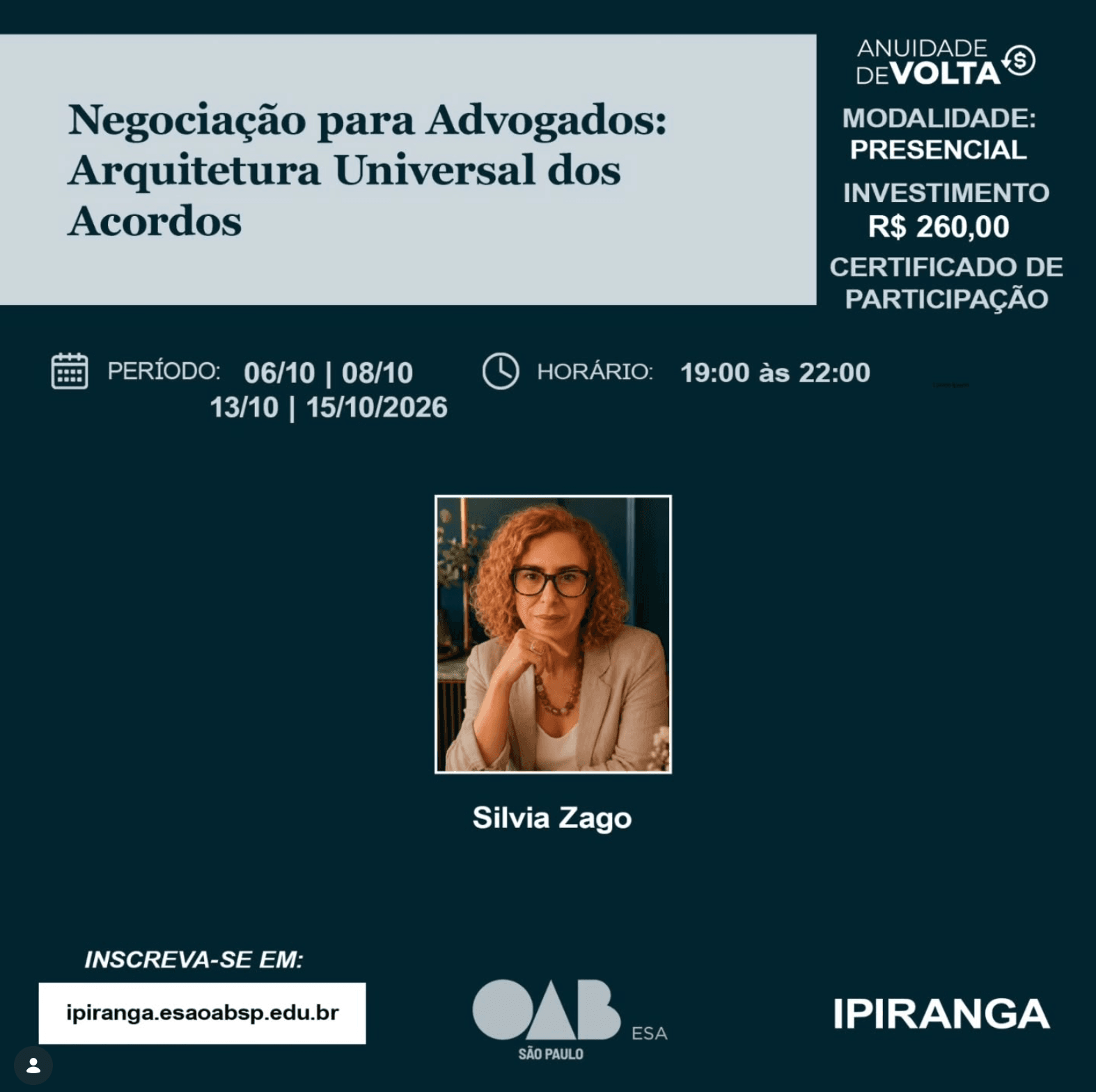 📙 ESA IPIRANGA: Negociação para Advogados: Arquitetura Universal dos Acordos